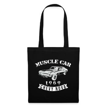 Conception vintage de Chevelle Muscle Car - Sac en tissu - noir - Devant