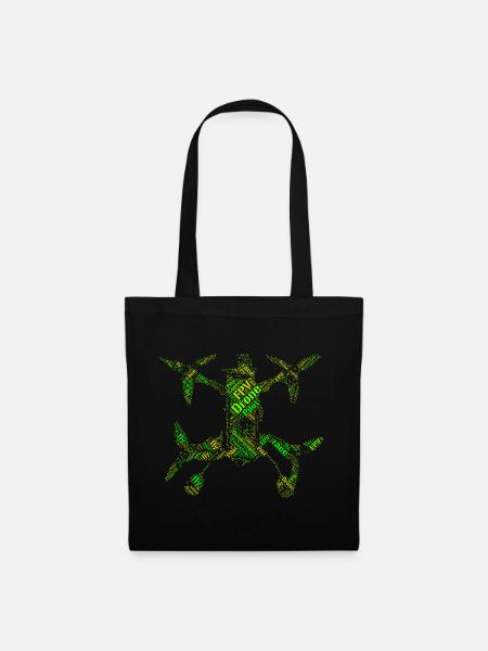 Quadrocopter FPV Racer Copter Pilot hobby gift - Tote Bag - black