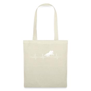 Fréquence cardiaque Chevaux Chevaux - Sac en tissu - nature - Devant