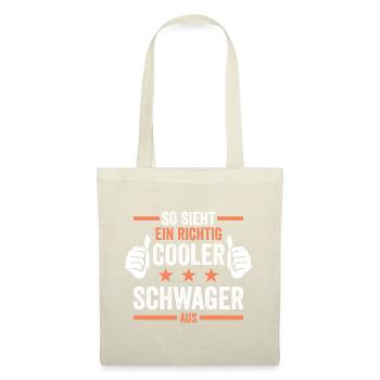 Cooler Schwager - Stoffbeutel - Natur - Vorne