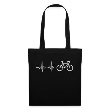 Heartbeat Bike Vélo - Sac en tissu - noir - Devant