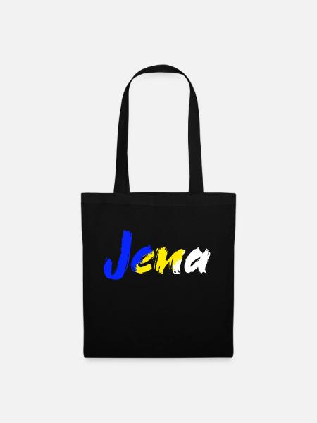 Jena Schriftzug - Stoffbeutel - Schwarz