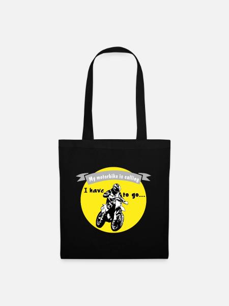 My motorbike is calling - Stoffbeutel - Schwarz