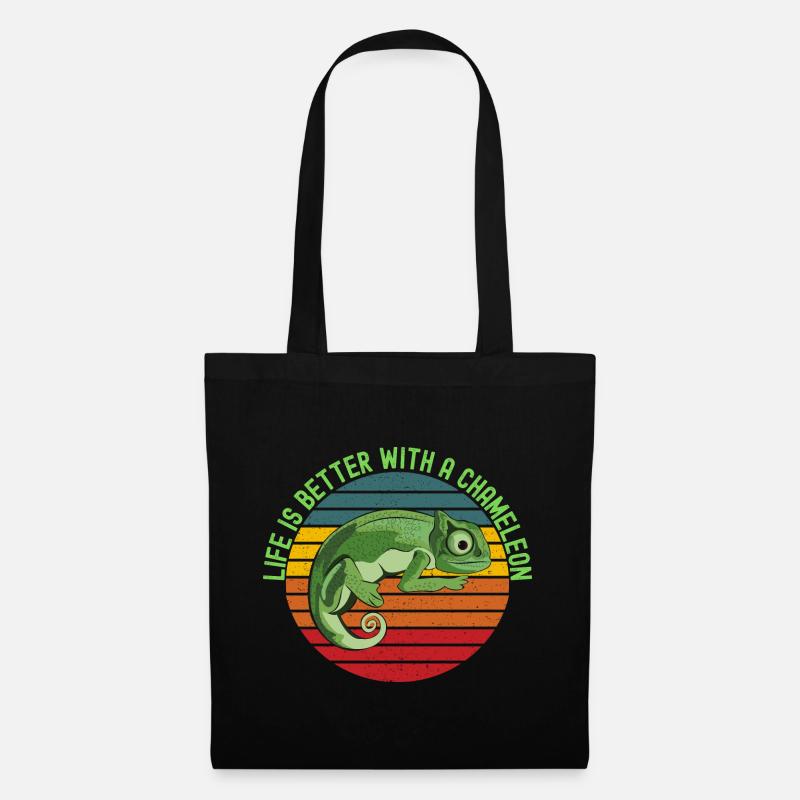 Life’s Better with a Chameleon - Tote Bag - black