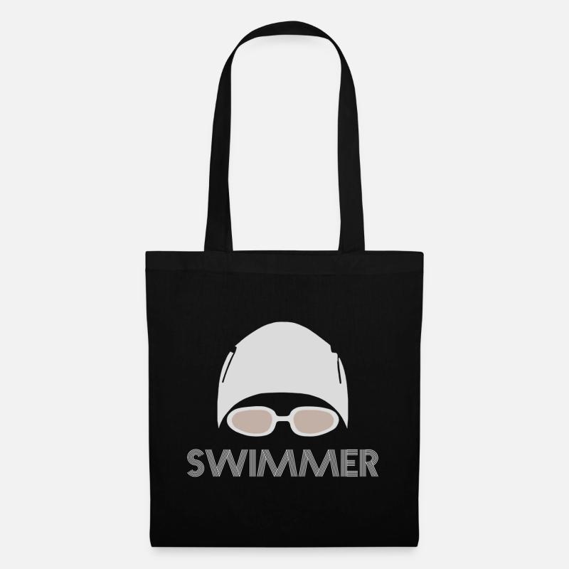 Nageur - Sac en tissu - noir