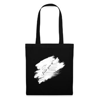 Illustration de « Ne jamais abandonner » - Sac en tissu - noir - Devant