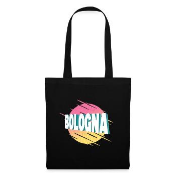 Bologne Italie City Font Vintage Rétro - Sac en tissu - noir - Devant