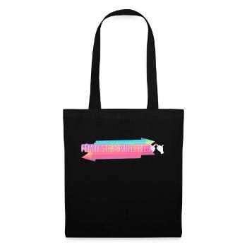 feministe a paillettes - Sac en tissu - noir - Devant