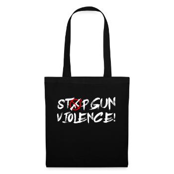Stop Gun Violence - Stoffbeutel - Schwarz - Vorne