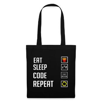 Programmeur Programmation Ordinateur Développeur Pc - Sac en tissu - noir - Devant