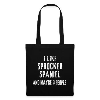 Sprocker Spaniel - Tote Bag - black - Front