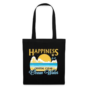 Happiness Is A Crystal Clear Sea Water - Beach - Tote Bag - black - Front