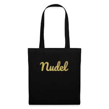 Nudel - Stoffbeutel - Schwarz - Vorne