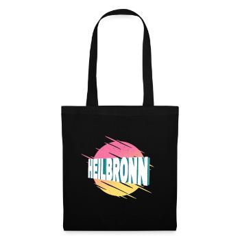 Heilbronn Germany City Font Vintage Retro - Tote Bag - black - Front