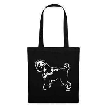 Terrier russe « Black Edition » - Sac en tissu - noir - Devant