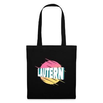 Lautern Kaiserslautern Allemagne City Font - Sac en tissu - noir - Devant