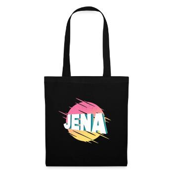 Jena Germany City Font Vintage Retro - Tote Bag - black - Front