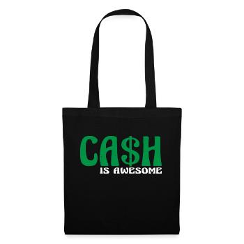 L’argent est génial 11 - Sac en tissu - noir - Devant