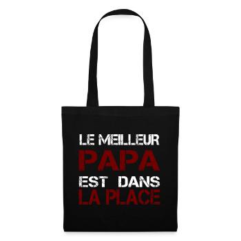 Le Meilleur Papa est Dans La Place - Sac en tissu - noir - Devant