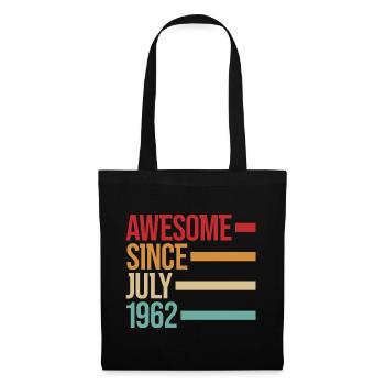 Geburstag Awesome Since July 1962 - Tote Bag - black - Front