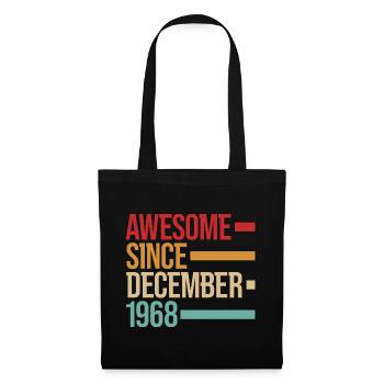 Geburstag Génial depuis décembre 1968 - Sac en tissu - noir - Devant