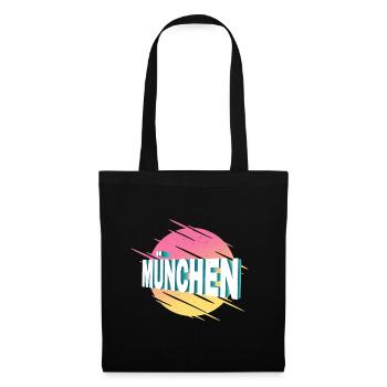 Munich Germany City Font Vintage Retro - Tote Bag - black - Front