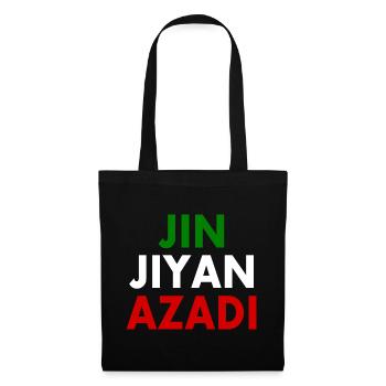 jin jiyan azadi - Sac en tissu - noir - Devant