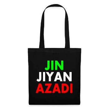 jin jiyan azadi - Sac en tissu - noir - Devant