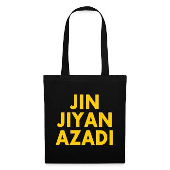 jin jiyan azadi - Stoffbeutel - Schwarz - Vorne