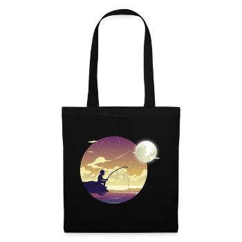 Pêcheur au clair de lune - Sac en tissu - noir - Devant
