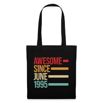 Né génial depuis juin 1995 - Sac en tissu - noir - Devant