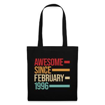 Né génial depuis février 1996 - Sac en tissu - noir - Devant
