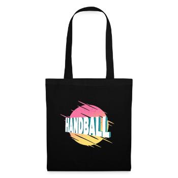 Handball Handball Player Handball Player Vintage Retro - Sac en tissu - noir - Devant