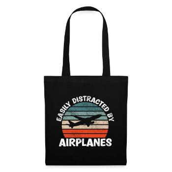 Slightly by Airplan Funny - Tote Bag - black - Front