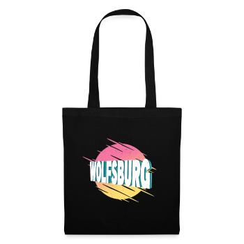 Wolfsburg Germany City Font Vintage Retro - Tote Bag - black - Front