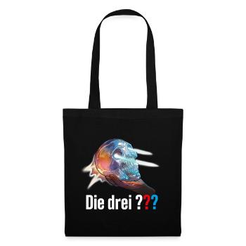 Die Drei ??? Der Kristallschädel - Stoffbeutel - Schwarz - Vorne