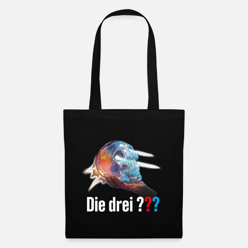 Die Drei ??? Der Kristallschädel - Stoffbeutel - Schwarz