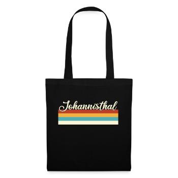 Johannisthal - Treptow - Köpenick - Berlin - Retro - Stoffbeutel - Schwarz - Vorne
