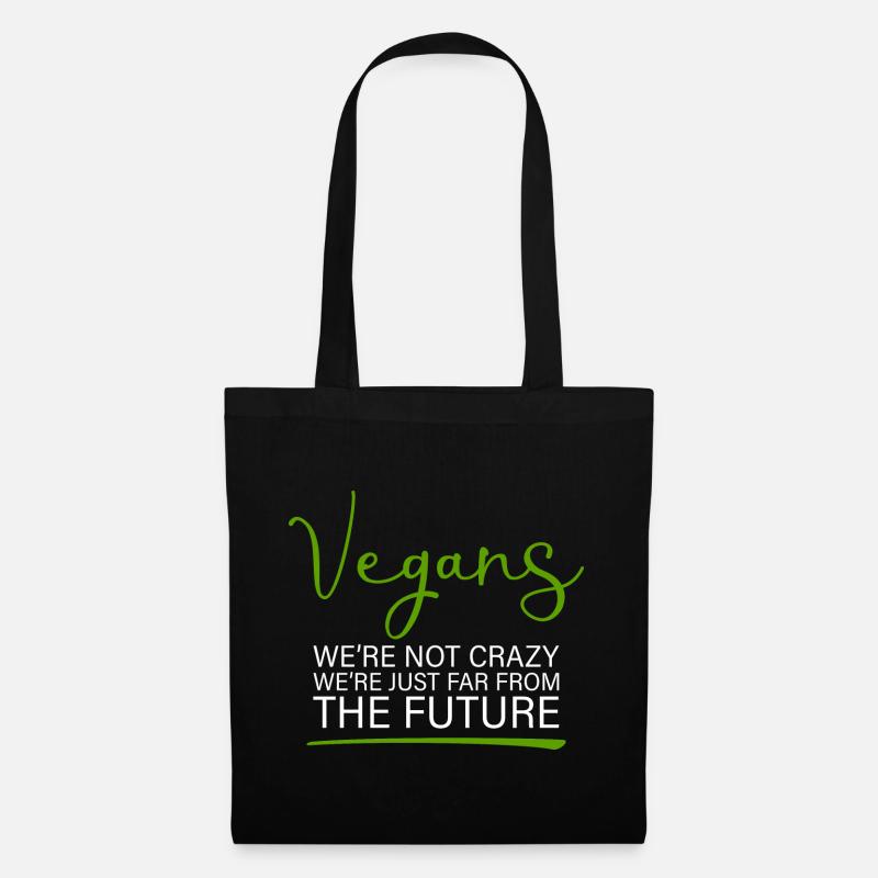 Vegans, We're Just Far From The Future - Stoffbeutel - Schwarz