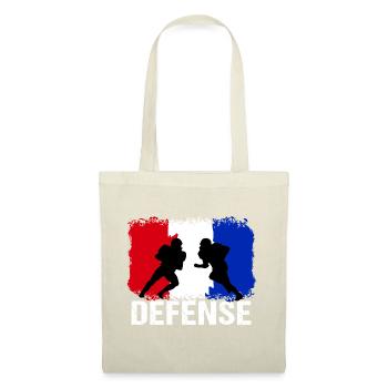 American Football Frankreich Defense - Stoffbeutel - Natur - Vorne