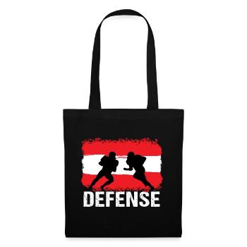 Football américain Autriche Défense - Sac en tissu - noir - Devant