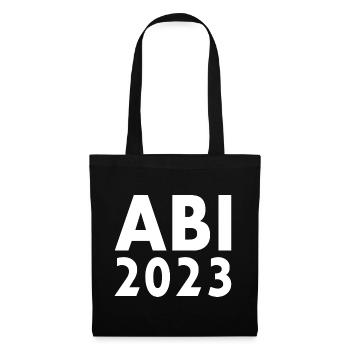 Abi 2023 - Stoffbeutel - Schwarz - Vorne