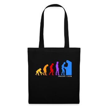 Évolution of man - Sac en tissu - noir - Devant
