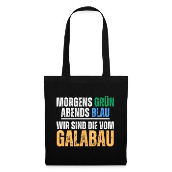 Gartenbau Landschaftsbau Galabau Spruch - Stoffbeutel - Schwarz - Vorne