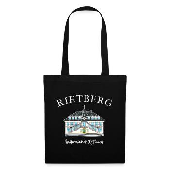 Rietberg Historisches Rathaus, Handzeichnung - Stoffbeutel - Schwarz - Vorne