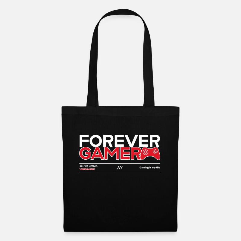 Forever Gamer - Stoffbeutel - Schwarz