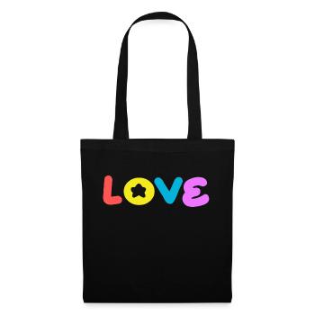 Aimez les pensées positives, l’attitude positive - Sac en tissu - noir - Devant