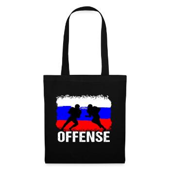 American Football Russia Offense - Tote Bag - black - Front