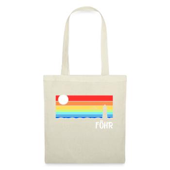 Föhr Nordsee Nordfriesische Insel Geschenk - Stoffbeutel - Natur - Vorne