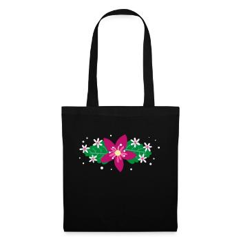 Flower Flower Plant - Sac en tissu - noir - Devant